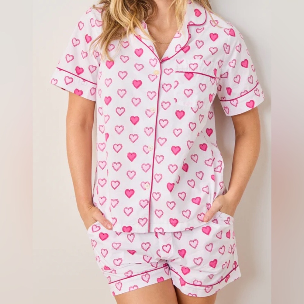 Printfresh Pink Heart Women's Pajama Set